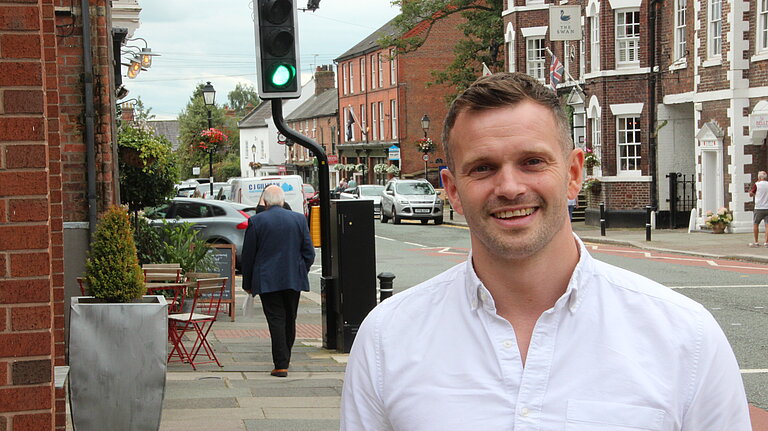 Rob Herd on Tarporley High Street